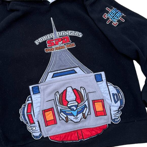 Disney Store Exclusive Power Rangers SPD Space Patrol Hoodie Kids Sz M - Picture 4 of 4